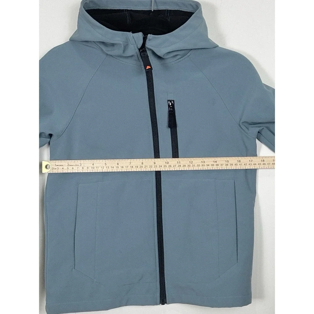 Boys Ozark Trail Softshell Jacket  Slate Blue Fill Zip Large (10-12)